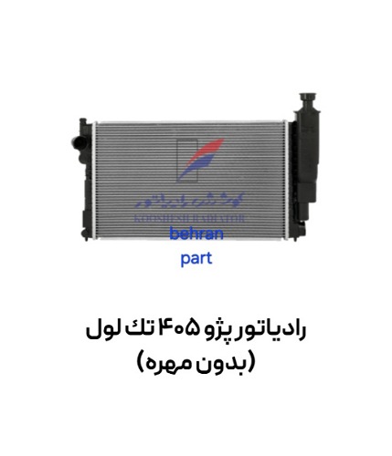 رادیاتور 405 تك لول (بدون مهره) خاری مدل (قدیمی) کوشش